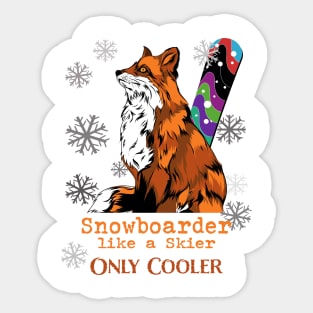 Snowboarder Definition #2 Sticker